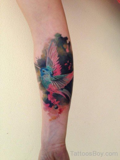 Hummingbird Tattoo On Arm