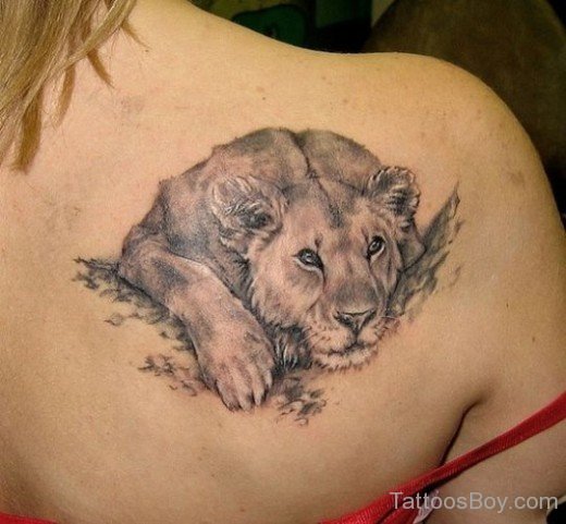 Lion Tatoo Design Back