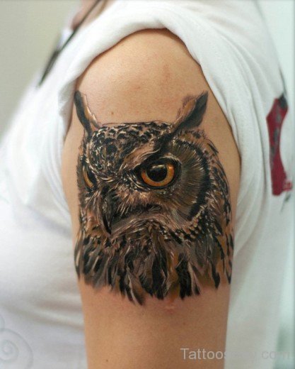 Elegant Owl Tattoo 