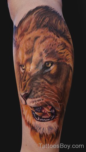 Roaring Lion Tattoo Design