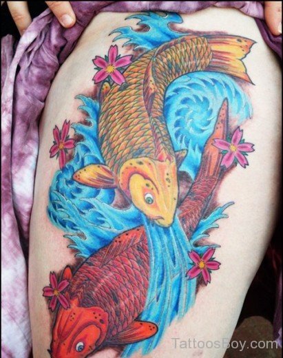 Siamese Fighting Fish Tattoo