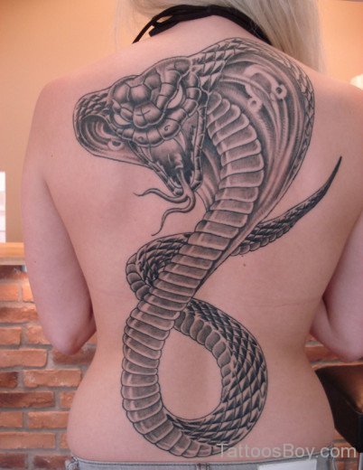 Snake Tattoo Design On Back