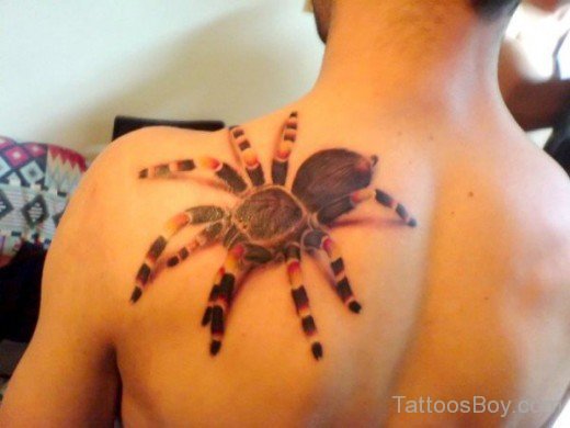 Spider Tattoo Design On Back