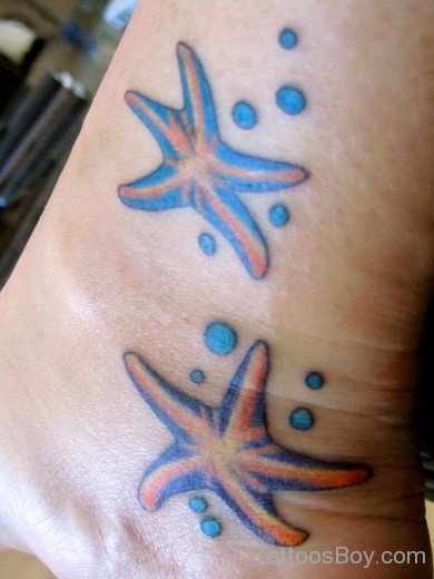 Stylish Starfish Tattoo