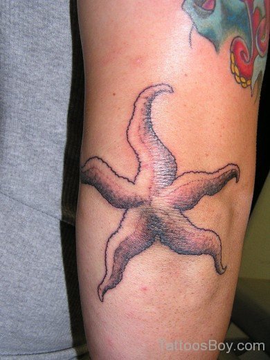 Starfish Tattoo On Elbow 