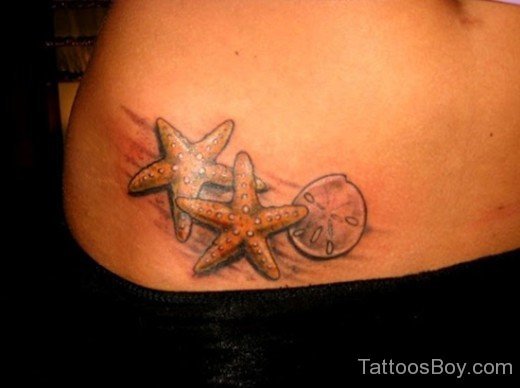 Starfish Tattoo Design On Waist