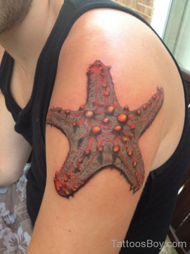 Starfish Tattoo Design On Shoulder