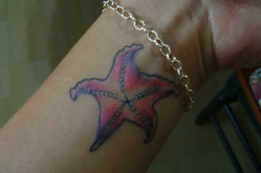 Starfish Tattoo On Wrist