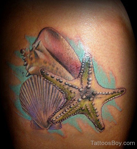 Awesome Starfish Tattoo