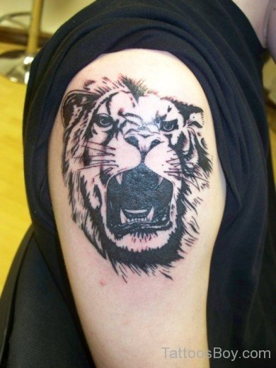 Tiger Tattoo On Shoulder