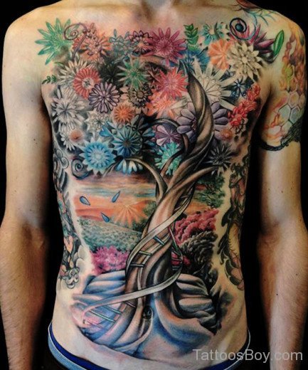 Tree Tattoo On Chest