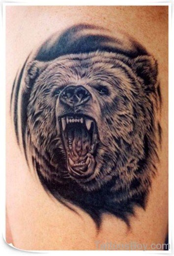 Wild Wolf Tattoo Design