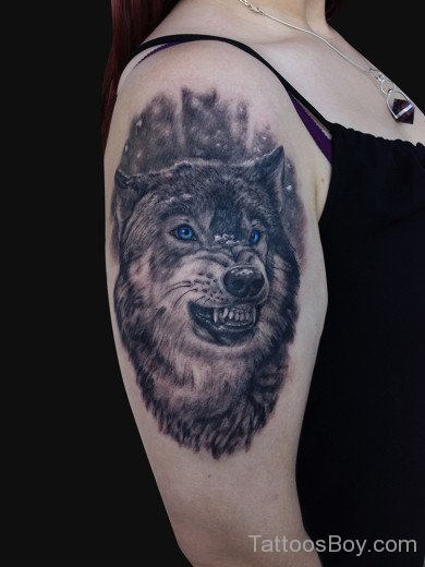 Wolf Tattoo On Shoulder