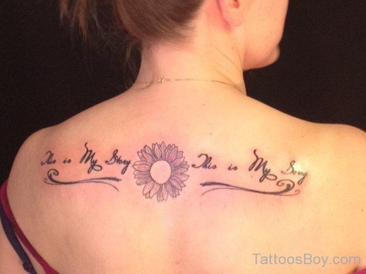 Word Tattoo Design On Back