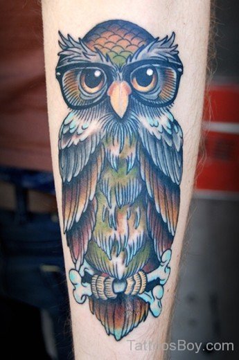 Cool Owl Tattoo Design