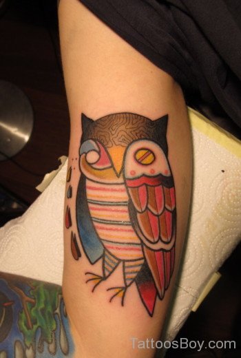 Attarctive Owl Tattoo Design