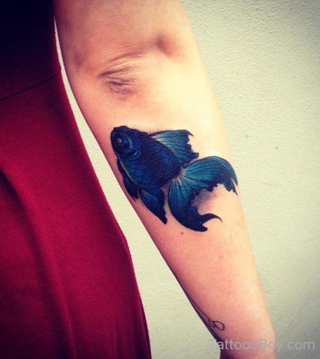 Awesome Fiish Tattoo On Arm