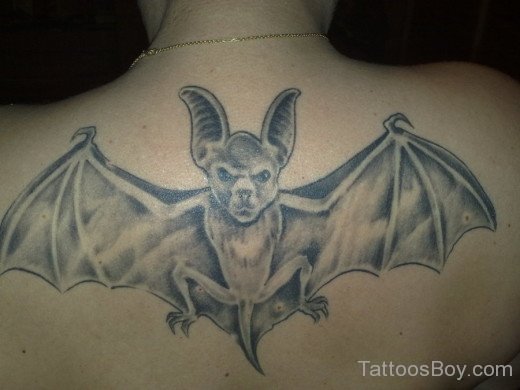 Bat Tattoo On BAck 