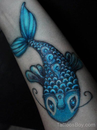 Blue Fish Tattoo