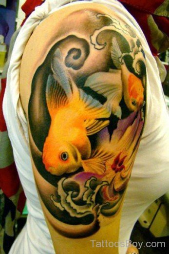 Fish Tattoo On Shoulder