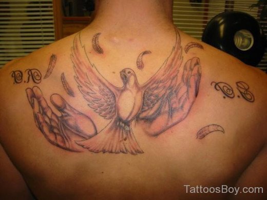 Dove Tattoo On Back