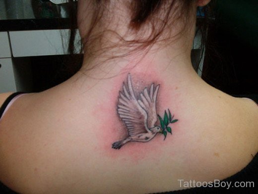 Dove Tattoo On Back