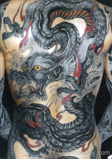 Dragon Tattoo Design On Back