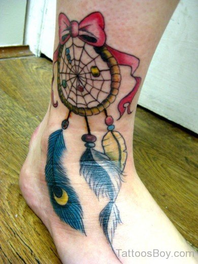 Dreamcatcher Tattoo On  Ankle