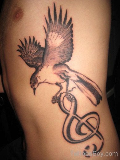 Eagle Bird Tattoo Design On Rib