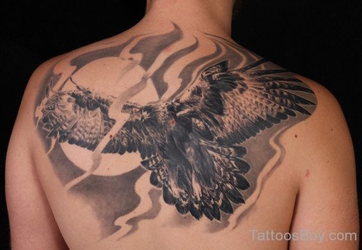 Eagle Tattoo Design On Back 