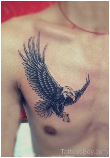 Eagle Tattoo  On Chest