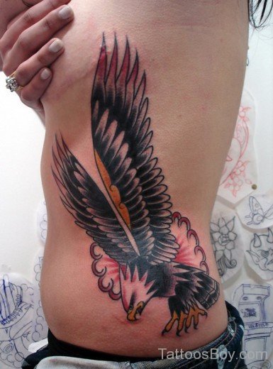 Eagle Tattoo On Rib
