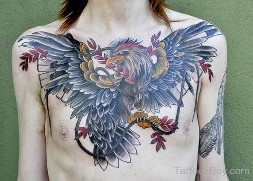 Eagle Tattoo On Chest