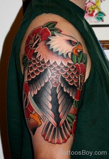 Eagle Tattoo On Shoulder