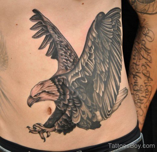 Eagle Tattoo Design On Stomach