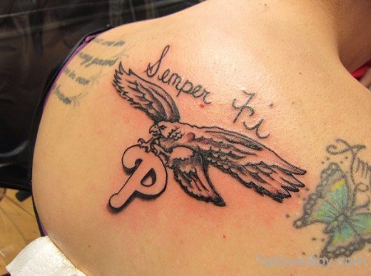 Awful Eagle Tattoo Design 