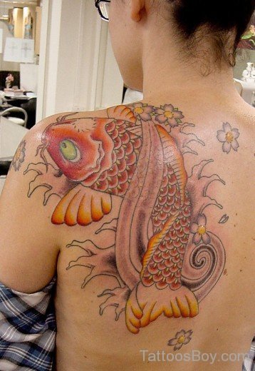 Fish Tattoo Design On Back