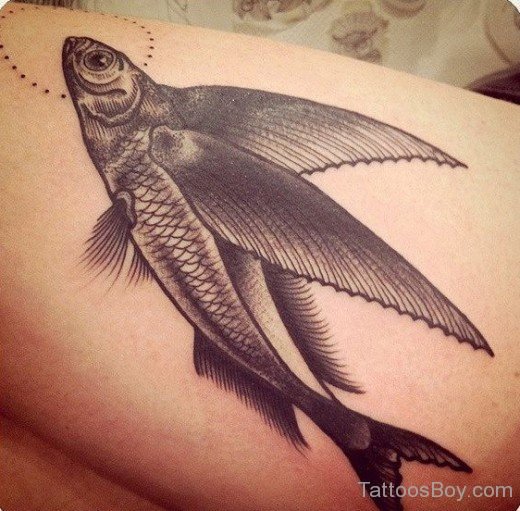 Black Fish Tattoo Design