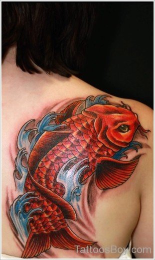 Fish Tattoo Design On Back