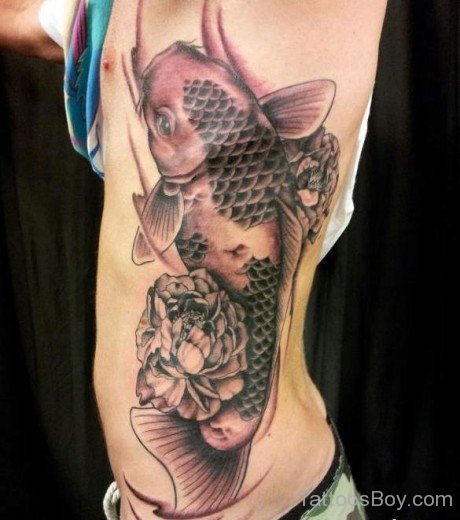 Fish Tattoo Design On Rib