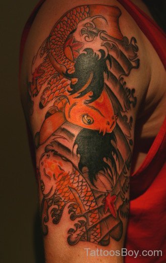 Fish Tattoo Design On Shoulder
