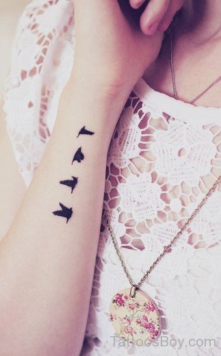 Flying Dove Tattoo On Arm
