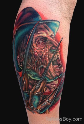 Freddy Krueger Tattoo Design On Elbow
