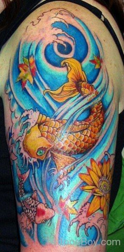 Girly Koi Fish Tattoo