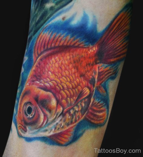 Goldfish Tattoo Design 