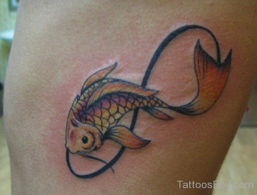 Infinity Koi Fish Tattoo Design