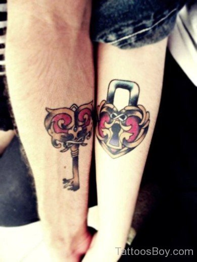 Locked Heart Tattoo On Arm