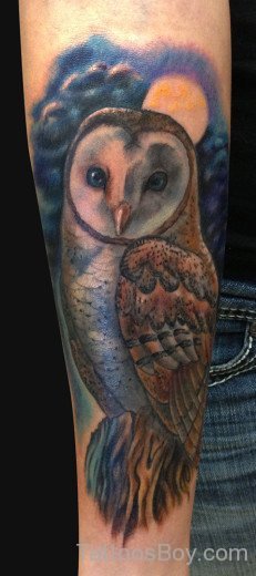 Owl Tattoo Design On Arm