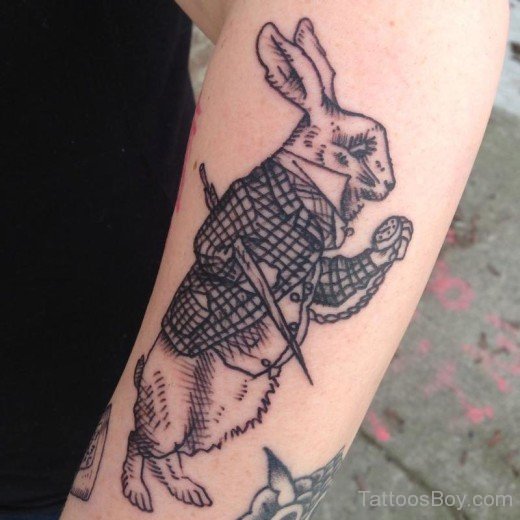 Rabbit Tattoo Design On Arm