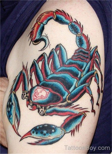 Scorpion Tattoo On Shoulder